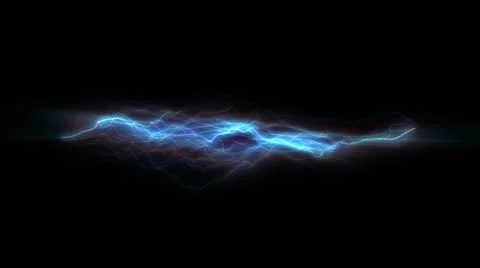 Blue Lightning Bolt Stock Footage 12333705