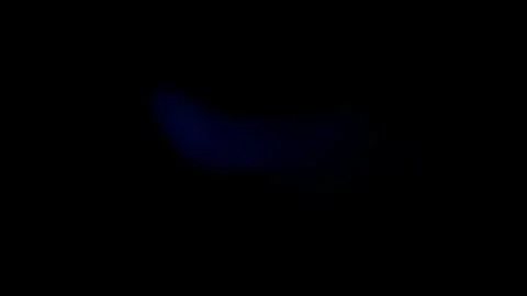 Blue Lightning Bolt Strike on Black Background Stock Footage 345095767
