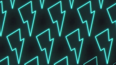 Blue lightning bolts diagonal pattern Stock Footage 311752016