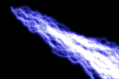 Blue lightning Bolts Stock Footage 65306