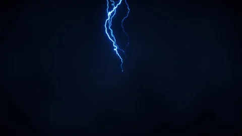 Blue lightning with dark background, 3d ... | Stock Video | Pond5