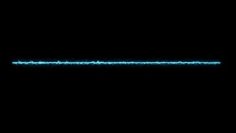 Blue Lightning Electric Line Divider Loop Animation Video stock 346203919