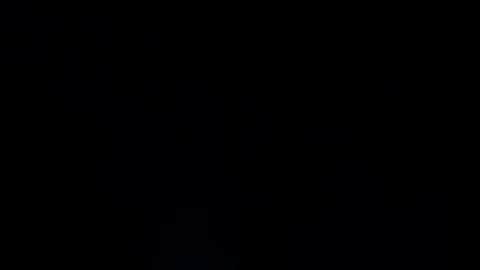 Blue Lightning Forks in Sky view from Forest Woods Video stock 112681551