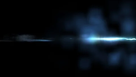 Blue Lightning heart pulse seamless loop shiny flares animation background new Stock Footage 95928060