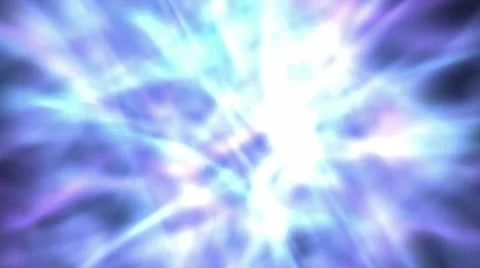 Blue lightning magnetic energy field & fibre optic cross,dazzling laser rays . Stock Footage