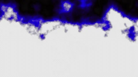 Blue lightning overlay with transparent background, isolated electric effec.. 库存影片 334969697