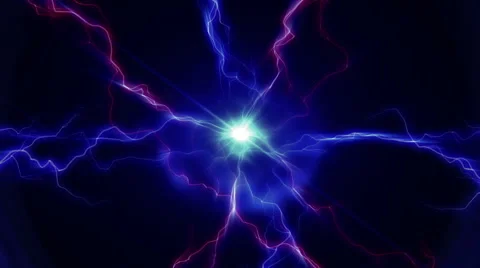 Blue Lightnings - HD LOOP 223 Video stock 44115031