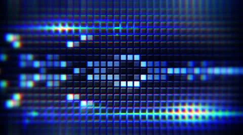 Blue lights and tiles loop background Stock Footage 22759568