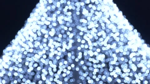 Blue Lights on black background. Bokeh defocus disco effect Stock Footage 234583729