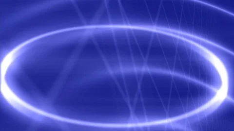 Blue lights circles artistic Stock Footage 89990475