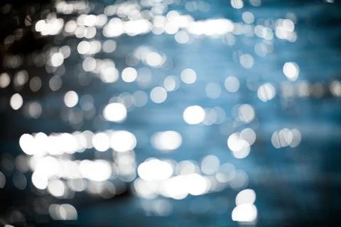 Blue Lights Festive background Stock Photos