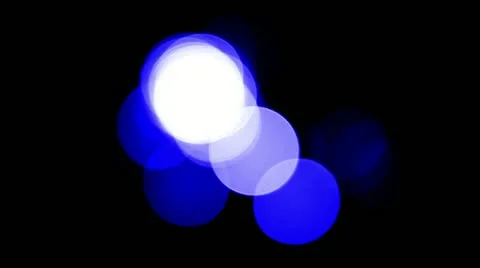 Blue Lights at Night Stock Footage 12056940
