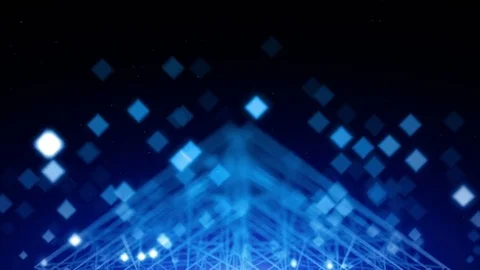 Blue Lights Overlay Backdrop Video stock 74826927