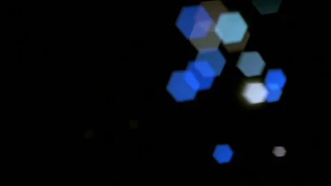 Blue Lights Overlay Effect Video stock 113697864