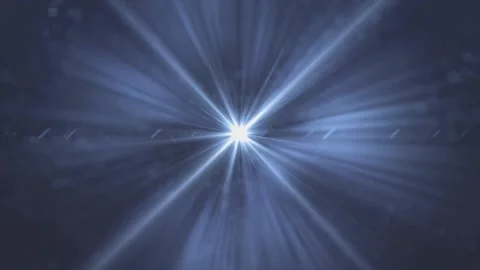 Blue Lights Rays Slow Round Motion Loop Stock-Footage 220091266