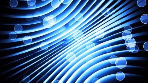 Blue Lights in the Round Stock Footage 97402530