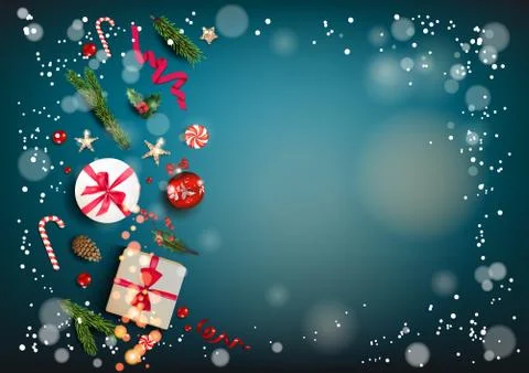 Blue lights template Stock Illustration