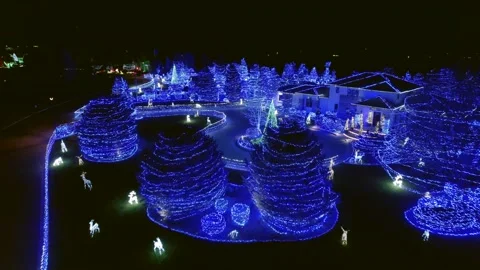 Blue Lights Tilt 2 Stock Footage 166569857