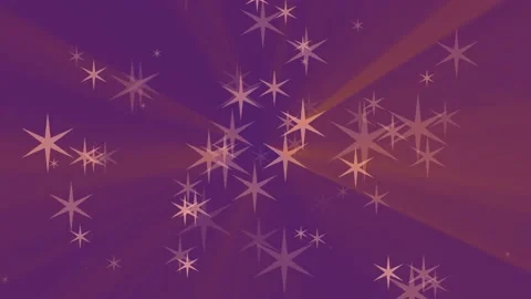 Blue lilac background with white glowing stars Stock Footage 196736864
