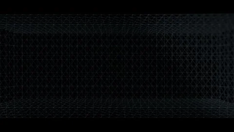 Blue Liminal space geometric space futuristic Stock Footage 339095948