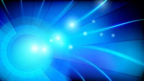 Blue line and lights vector abstract background イラスト素材