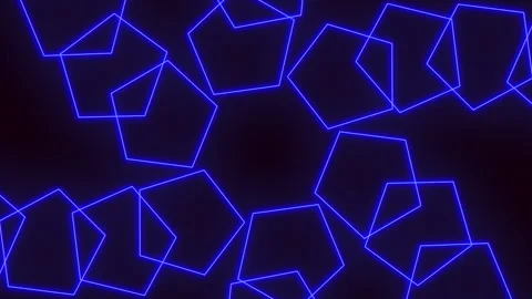 Blue line and shape pattern for websites and graphic design projects Stock Footage 297618549