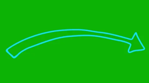 Blue line arrow green Stock Footage 242497801
