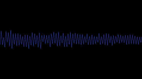 Blue line audio wave Stock Footage 30765874