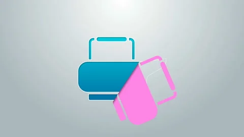 Blue line Bedpan icon isolated on grey background. Toilet for bedridden patients Stock Footage 145296673