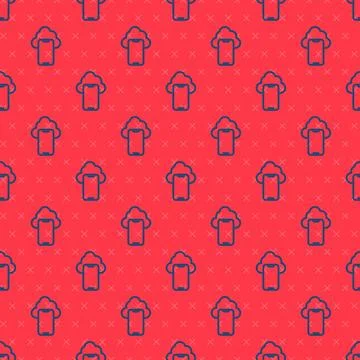 Blue line Cloud technology data transfer and storage icon isolated seamless.. 스톡 일러스트