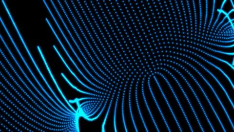 Blue line connection particle  surface abstract background ,Motion graphic ,i Stock Illustration