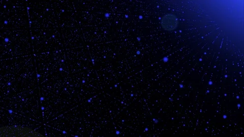 Blue Line Construction Flickering Moving Particle Motion Graphic Stock Footage 97322902