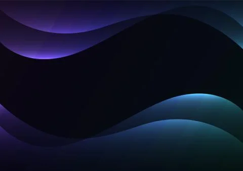 Blue line curve transparent layer abstract background Stock Illustration