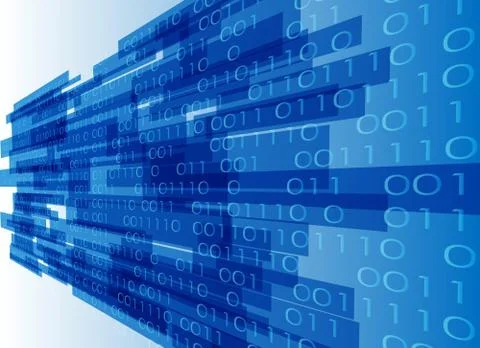 Blue line digital background technology, abstract technology concept backgrou イラスト素材