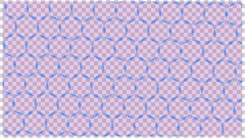 Blue Line Geometric Pattern on Pink Background 스톡 일러스트