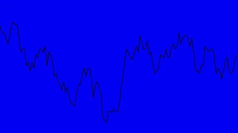 Blue Line Graph On Blue Background Chart Stock Video Pond