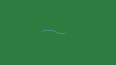 Blue line on it and wave computer background white figure motion Chroma Key Stock Footage 337342128
