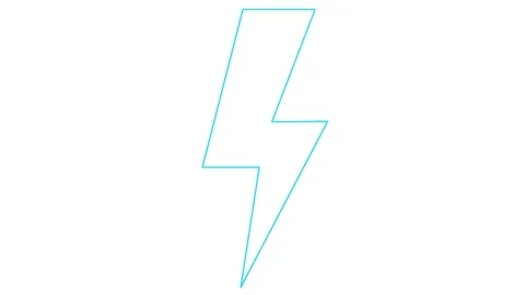 Blue line lightning white Stock Footage 251558159