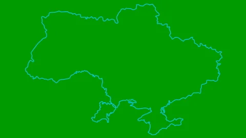 Blue line map green Stock Footage 231414365