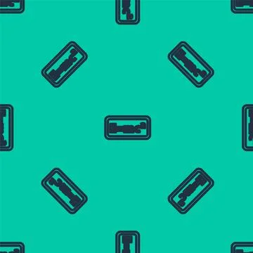 Blue line Math system of equation solution icon isolated seamless pattern on Stock Illustration