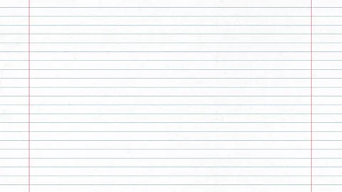 Blue line paper, blue checkered paper texture, paper sheet, lined note paper Stock Footage 306139561