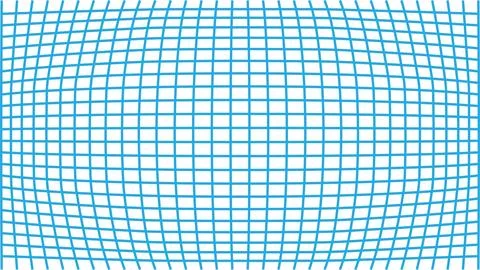 Blue Line Pattern with Convex Optical Effect on White Background Stockillustratie