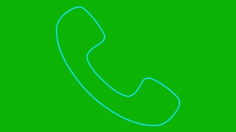 Blue line phone green Stock Footage 252196846