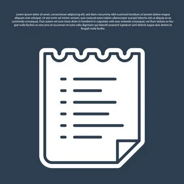 Blue line Sport training program or fitness plan icon isolated on blue Illustrazione stock