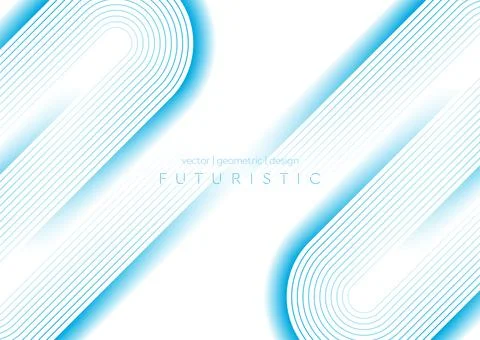 Blue linear pattern abstract geometric background Stock Illustration