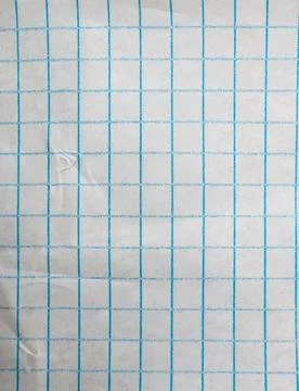Blue lined grid paper texture for background or design Stock Photos