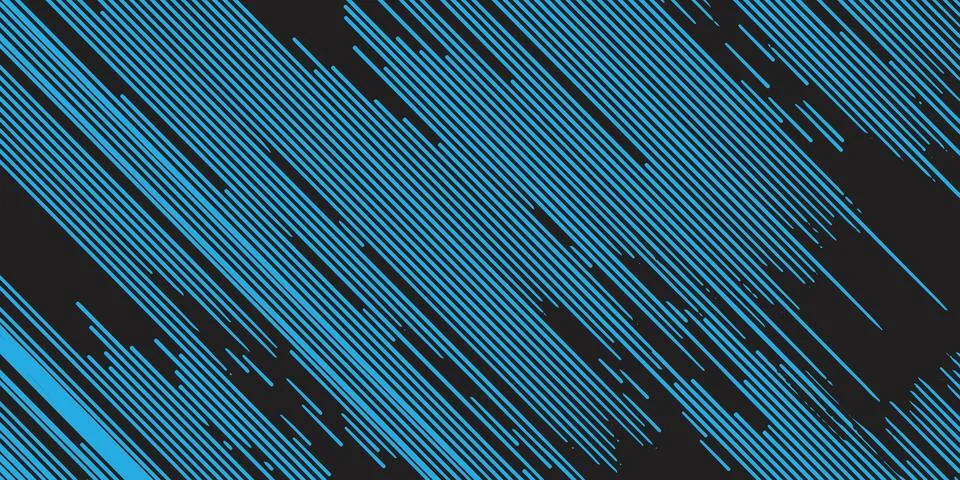 Blue lines abstract background design with diagonal patterns and dynamic shapes Illustrazione stock