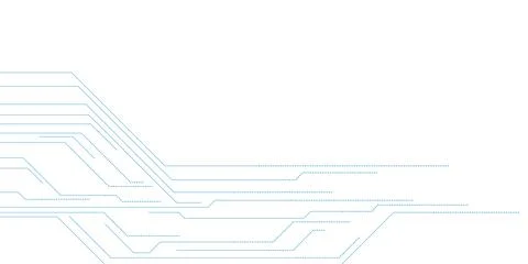 Blue lines abstract technology geometric background Stock Illustration