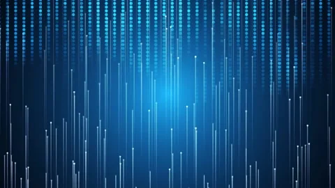 Blue Lines And Dots Are Glowing Video stock 202542382