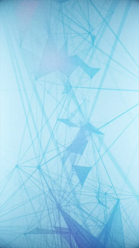 Blue lines and shapes morph and connect Stock Footage 324960587